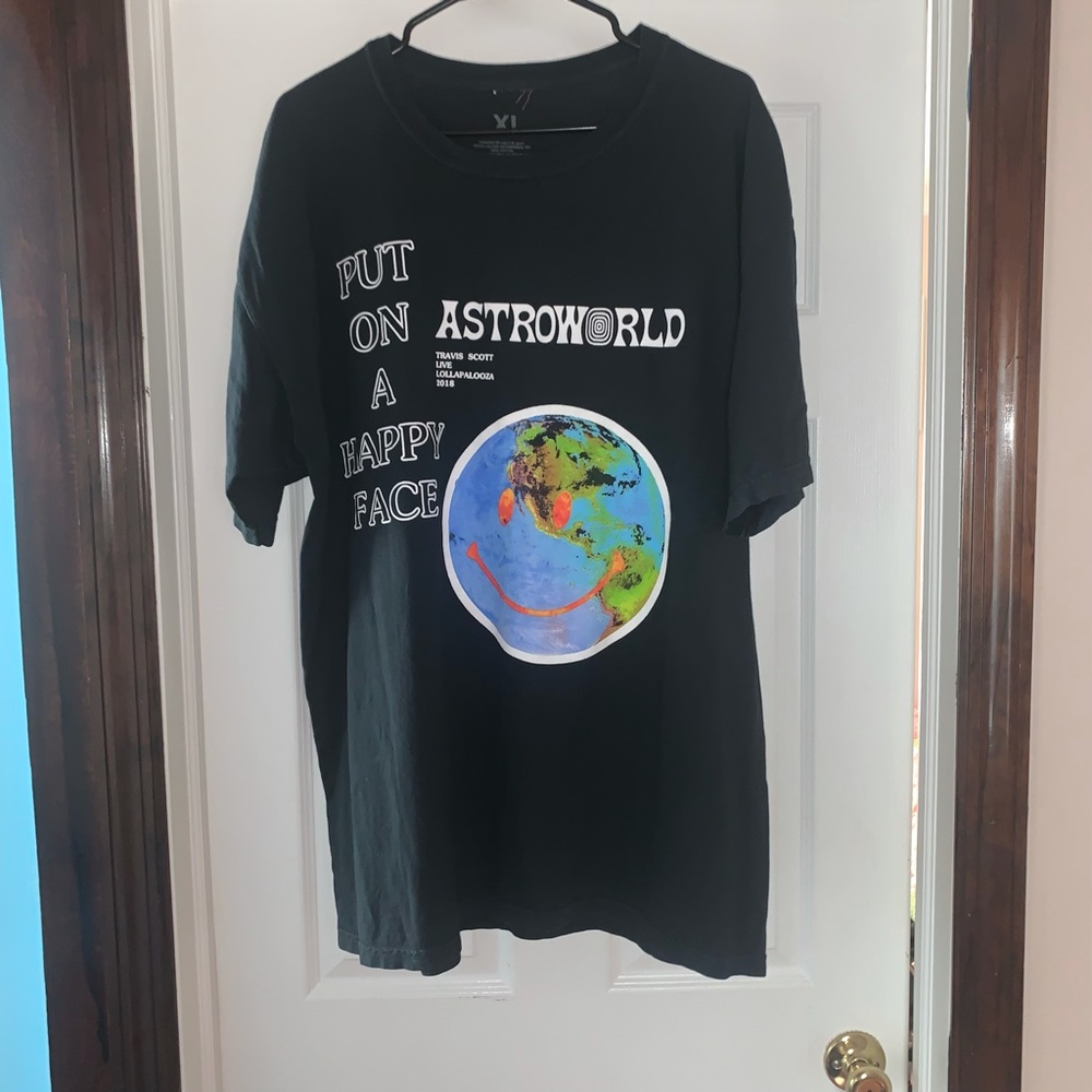 Travis Scott Astroworld Happy Face Tee